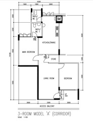 Blk 518 Jurong West Street 52 (Jurong West), HDB 3 Rooms #161384172